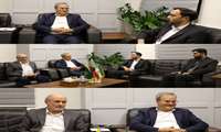 دیدار اصغر حسن زاده رئیس سازمان بسیج جامعه کشاورزی و مهرداد پاکار فرمانده مرکز مقاومت بسیج وزارت جهاد کشاورزی با غلامرضا گل محمدی، رئیس سازمان تحقیقات، آموزش و ترویج کشاورزی (تات) 