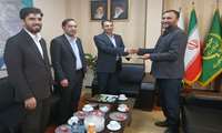 دیدار اصغر حسن زاده رئیس سازمان بسیج جامعه کشاورزی و مهرداد پاکار فرمانده مرکز مقاومت بسیج وزارت جهاد کشاورزی با رئیس سازمان امور اراضی کشور