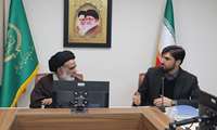 دیدار مهرداد پاکار فرمانده و اعضای شورا بسیج وزارت جهادکشاورزی با حجت‌الاسلام والمسلمین سید حسن ربانی
